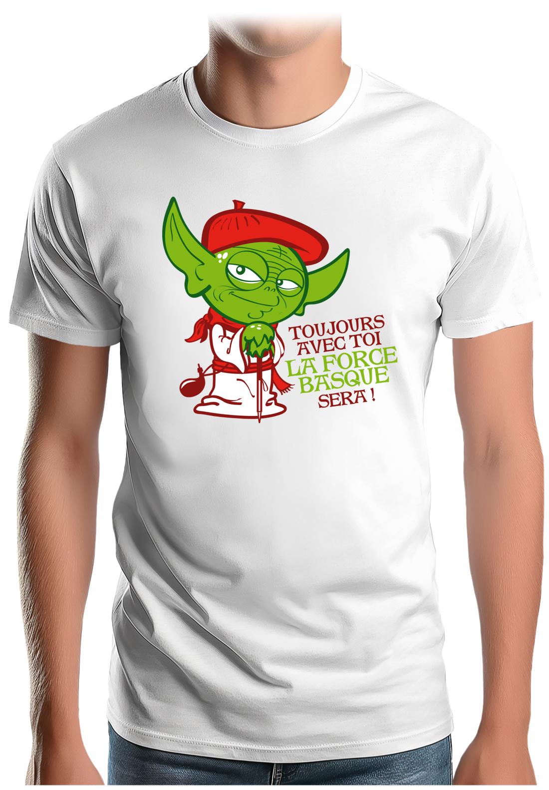 T-Shirt Homme La force basque sera avec toi
