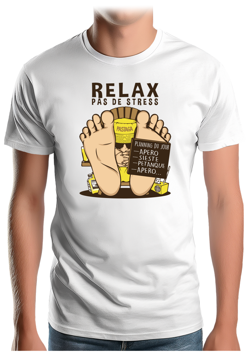 T-Shirt Homme Relax pas de stress
