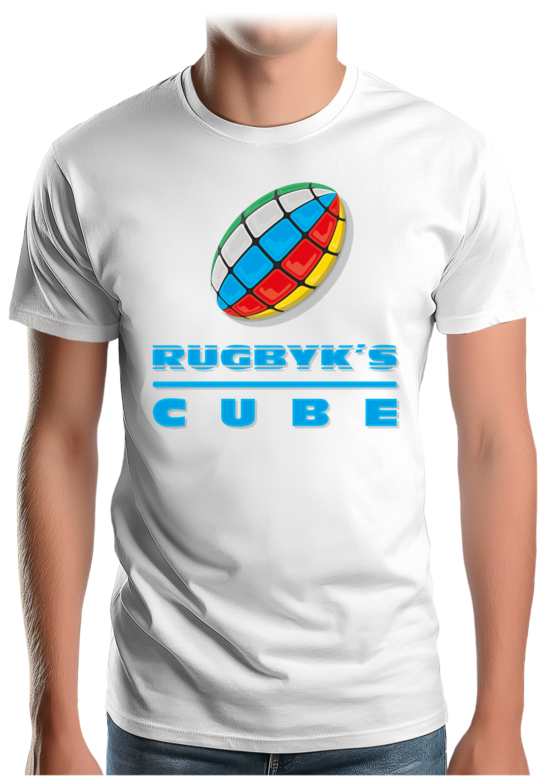 T-Shirt Homme Rugby cube