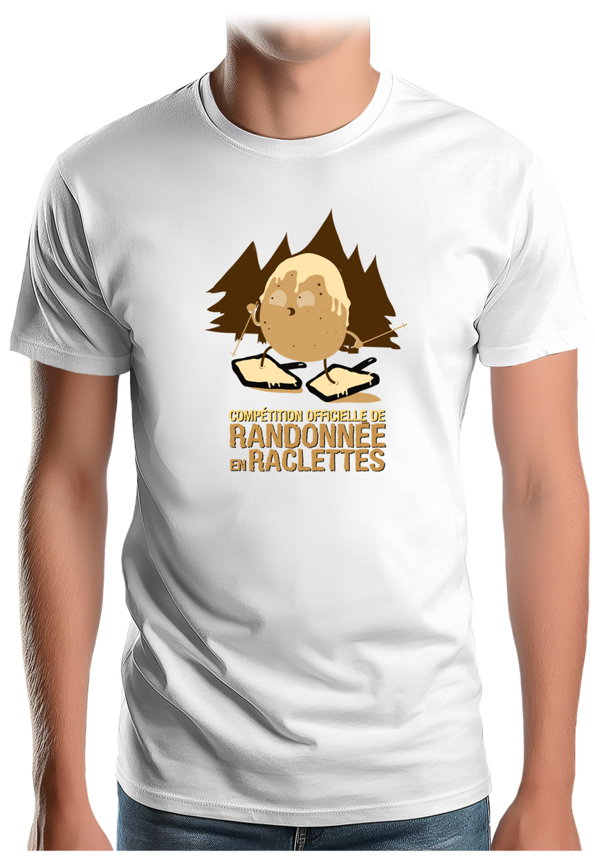 T-Shirt Homme Randonnée Raclette Fromage