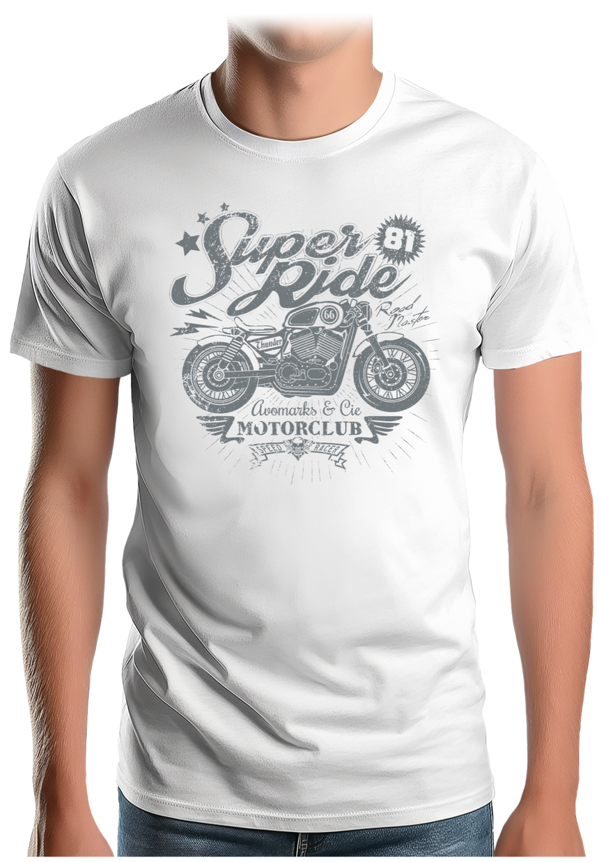 T-Shirt Homme Super ride moto