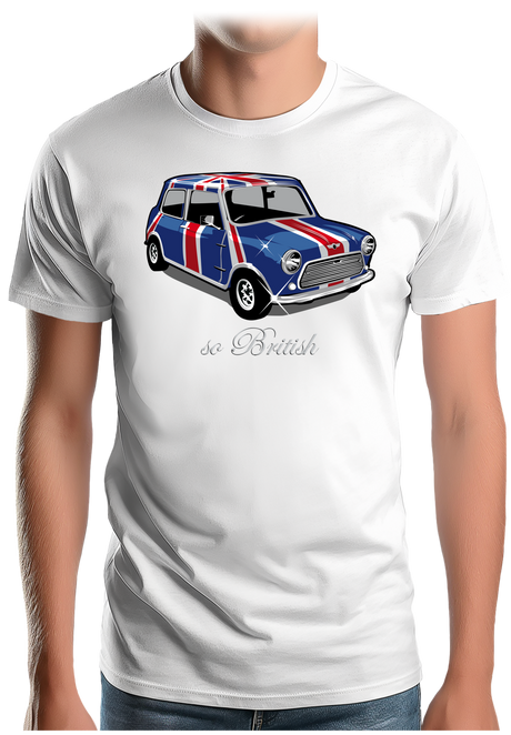 T-Shirt Homme Voiture So British Mini Anglaise