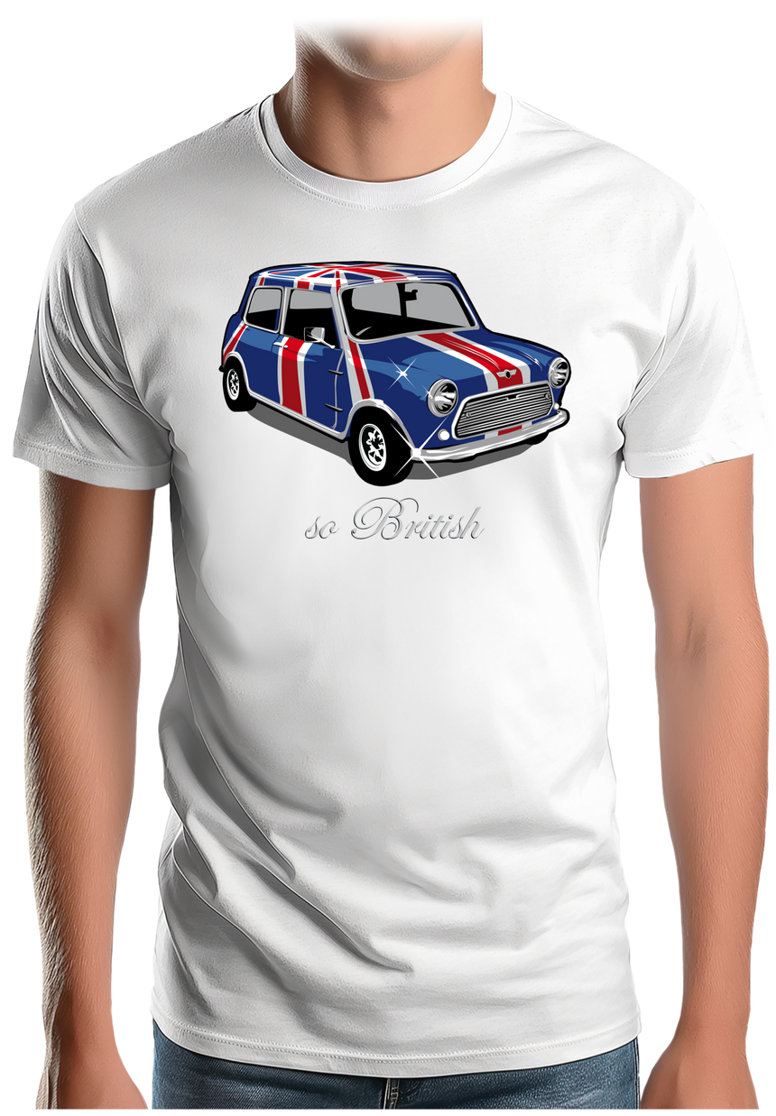 T-Shirt Homme Voiture So British Mini Anglaise