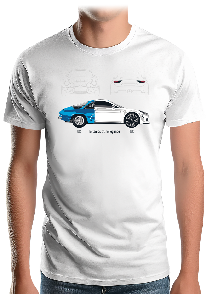 T-Shirt Homme Voiture L'A110, Le temps d'une légende