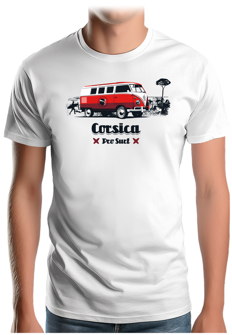 T-Shirt Homme Van plage combi Corse