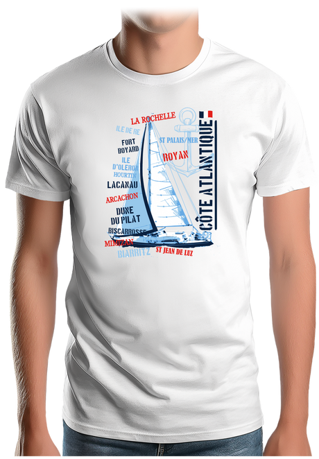T-Shirt Homme Voilier Atlantique