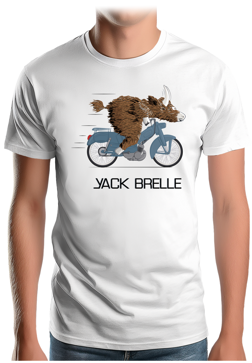 T-Shirt Homme Yack Brelle en moto
