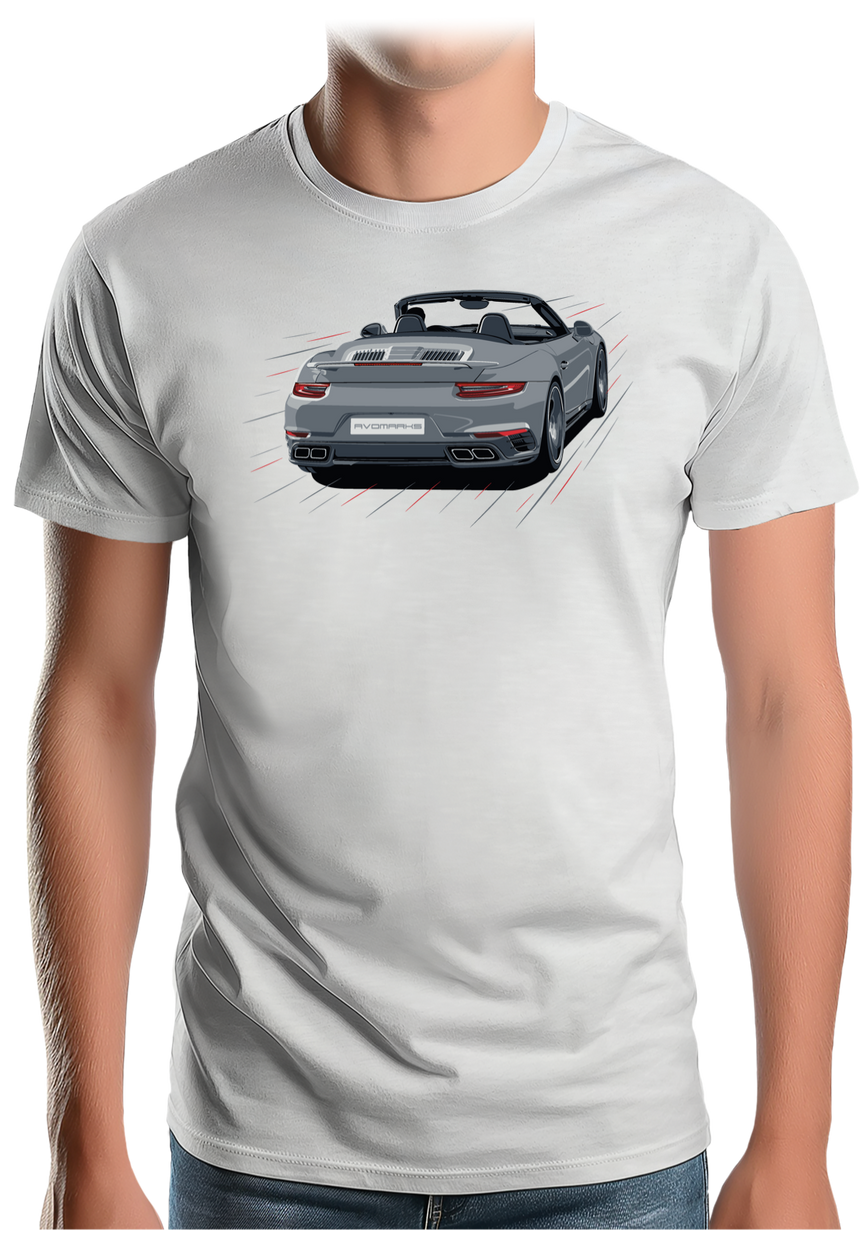 T-Shirt Homme Voiture 991 Turbo, Simple et efficace