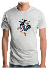T-Shirt Homme Pin Up Avec Avion