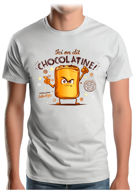 T-Shirt Homme Ici on dit chocolatine !