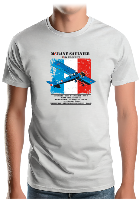 T-Shirt Homme Avion Morane Saulnier