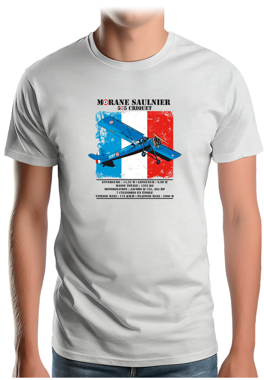 T-Shirt Homme Avion Morane Saulnier