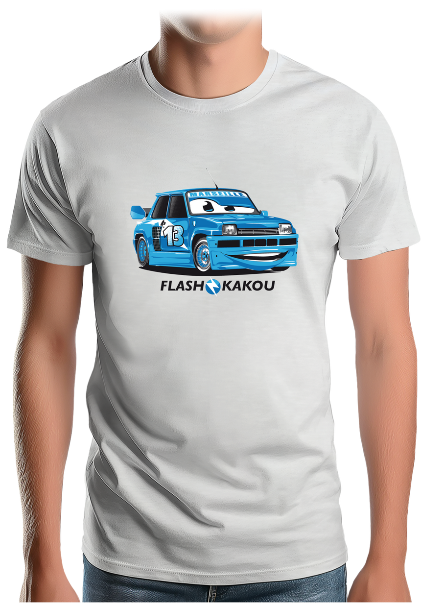 T-Shirt Homme Voiture Marseillaise flash kakou