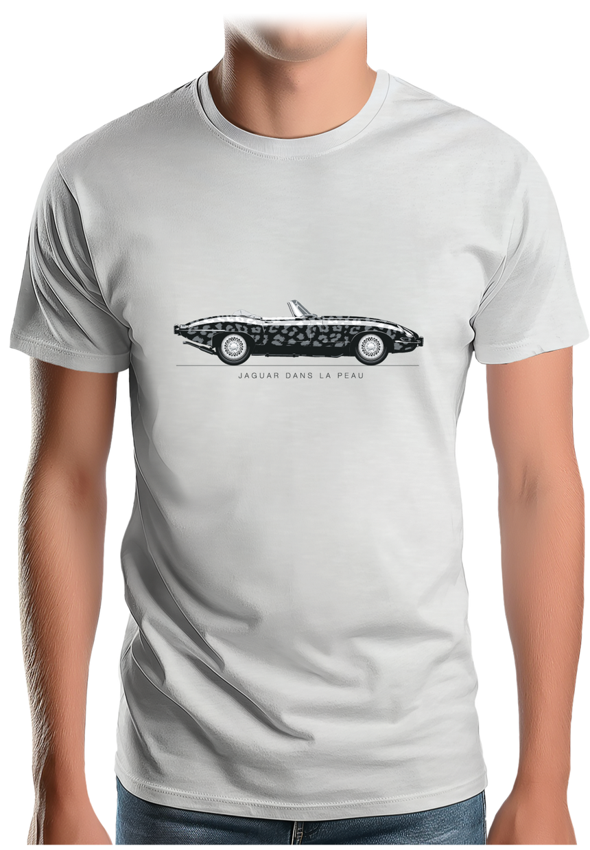 T-Shirt Homme Voiture Jaguar dans la peau