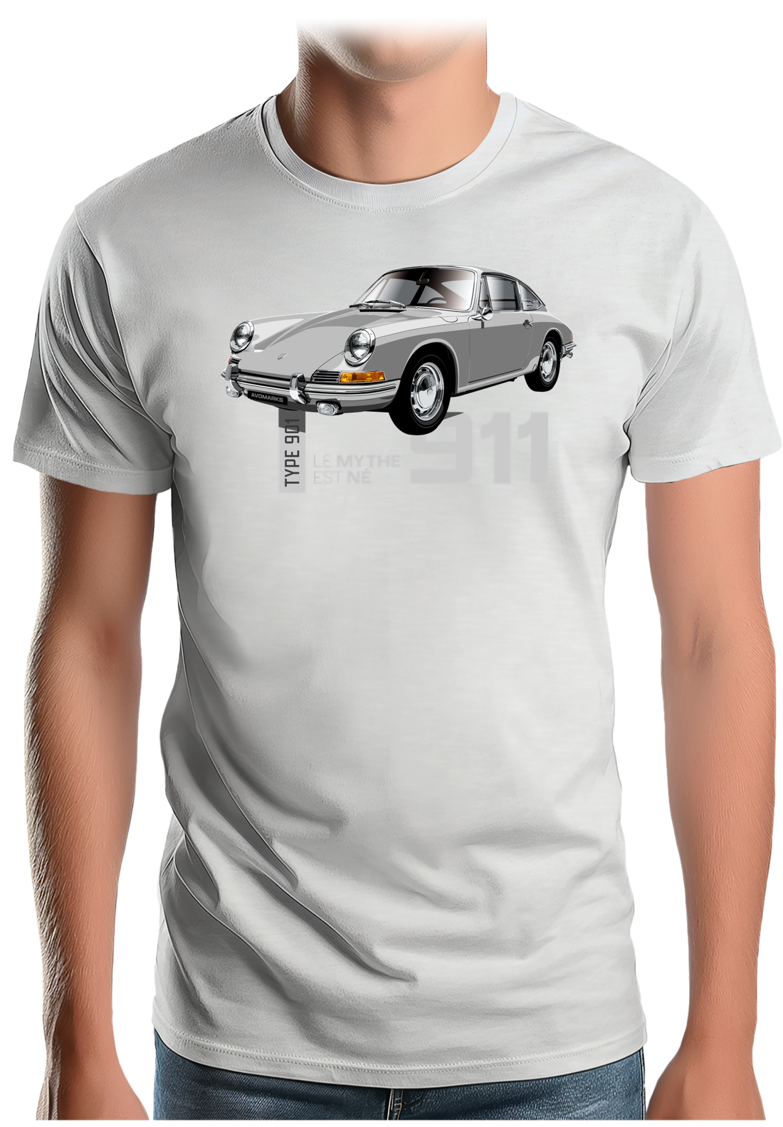 T-Shirt Homme Voiture 901 Le mythe est né