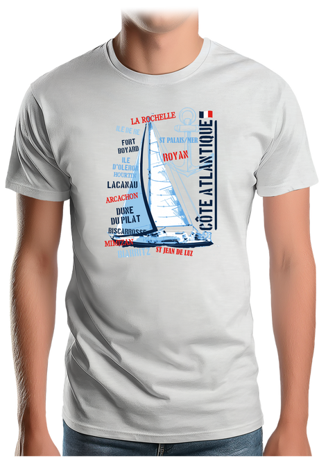 T-Shirt Homme Voilier Atlantique