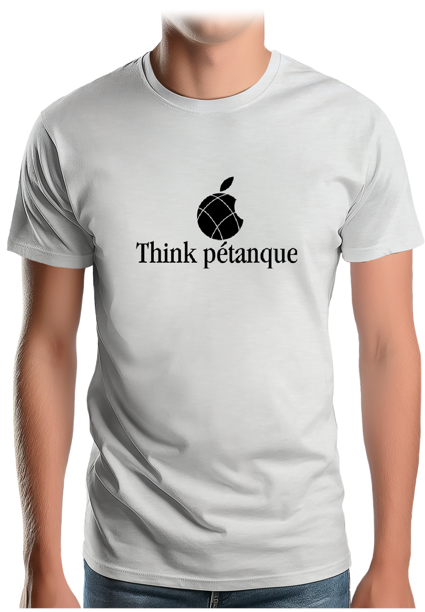 T-Shirt Homme Think pétanque
