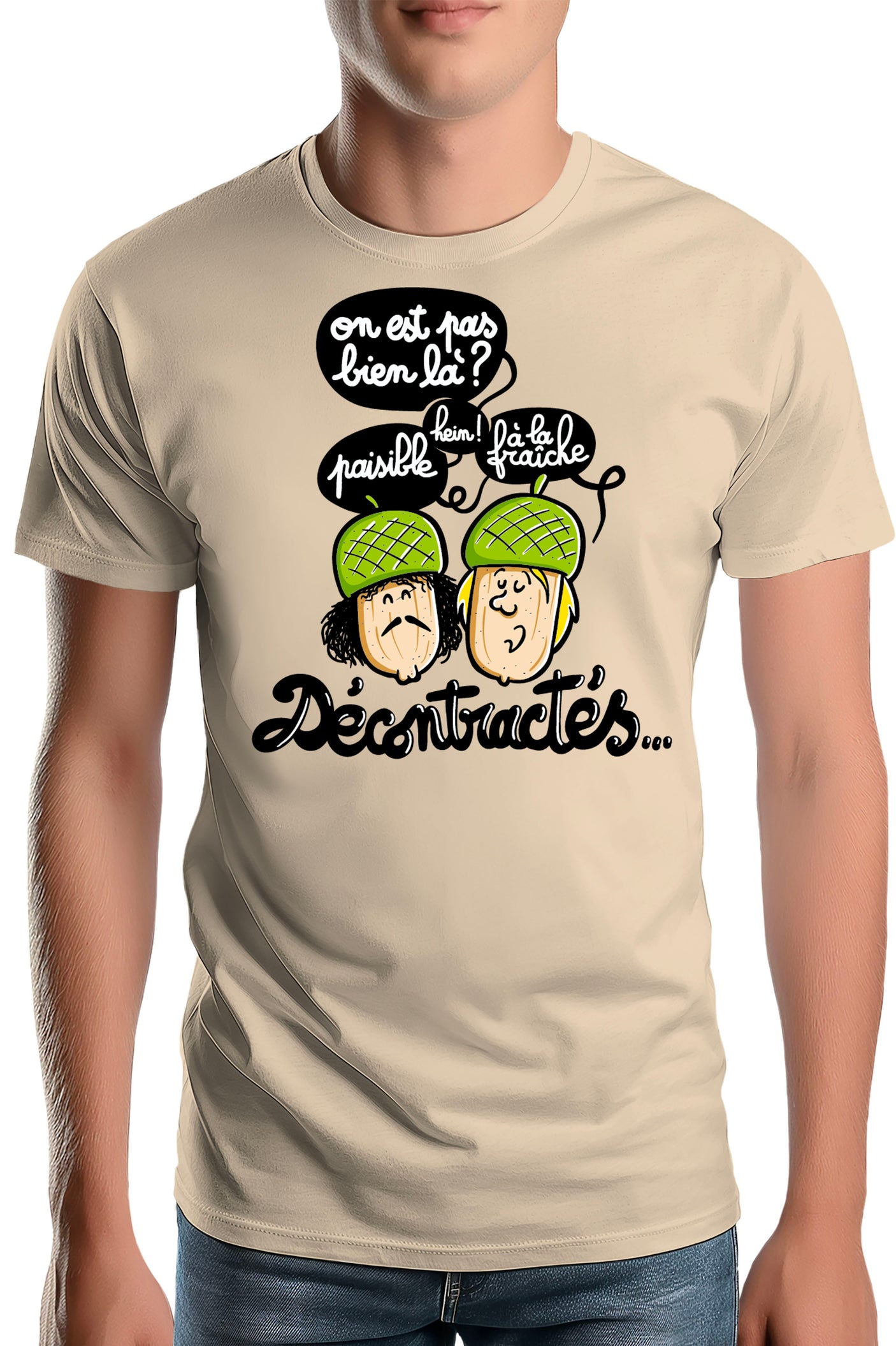 Tee-Shirt Homme Décontractes Gland