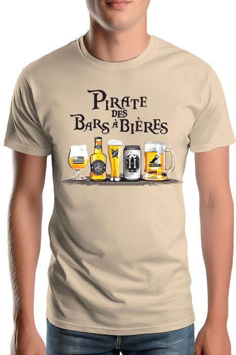 Tee-Shirt Homme Pirates des bars a bieres