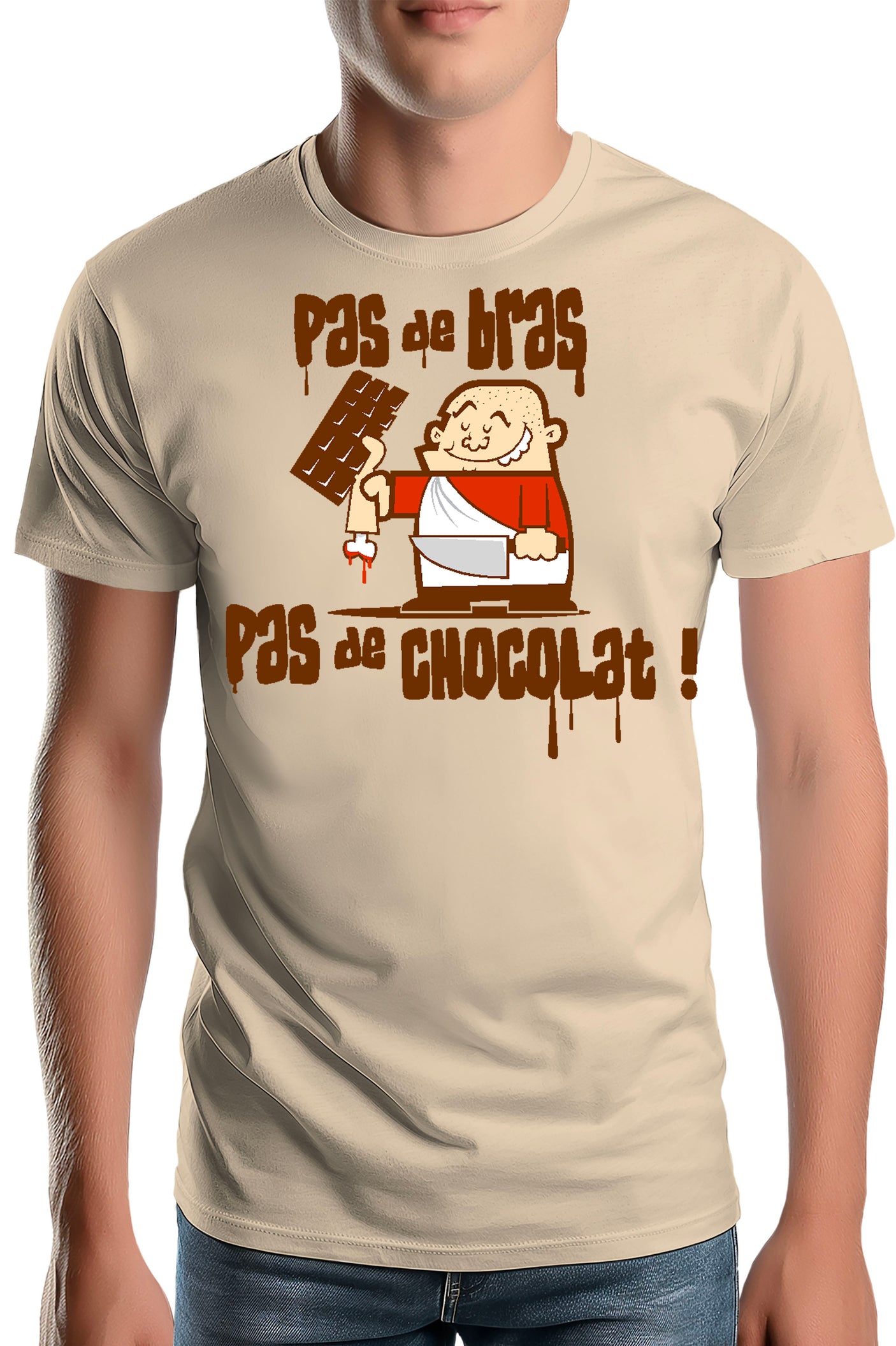 Tee-Shirt Homme Pas De Bras Pas De Chocolat