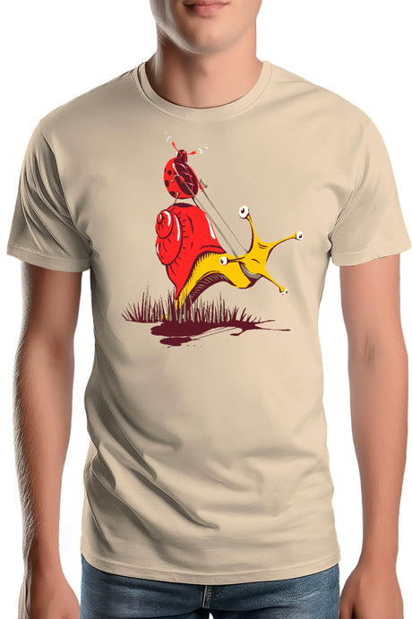 Tee-Shirt Homme Escargot Et Coccinelle