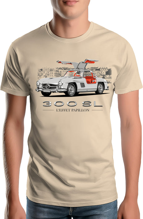T-Shirt Homme 300 SL effet papillon