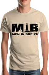 Tee-Shirt Homme Men in breizh parodie men in black