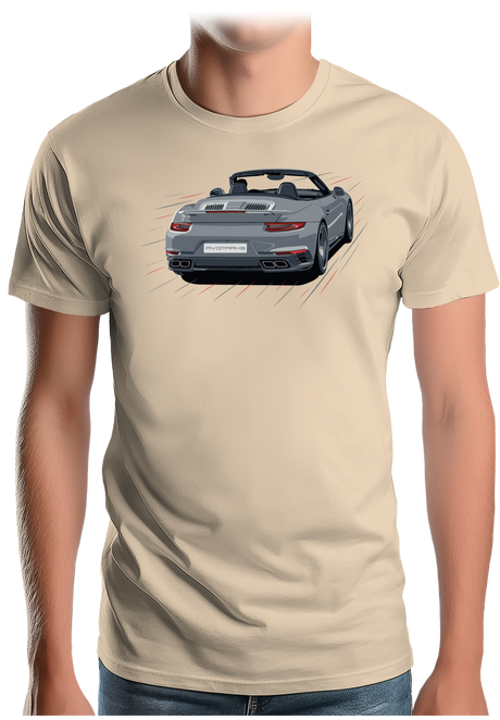 T-Shirt Homme Voiture 991 Turbo, Simple et efficace