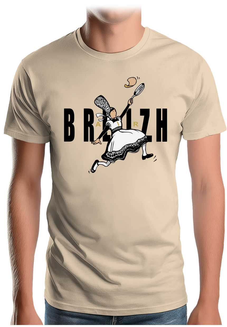 T-Shirt Homme Air Breizh les crêpes bretonnes sportives