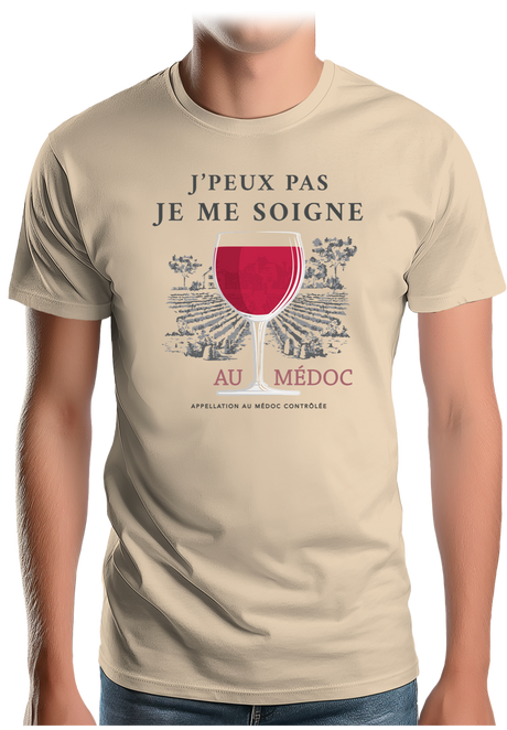 T-Shirt Homme Je peux pas je me soigne au médoc
