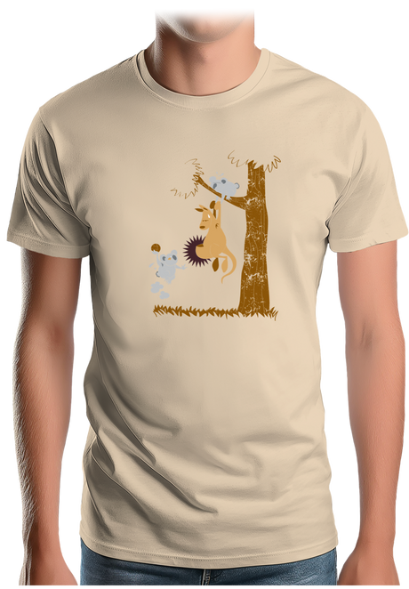 T-Shirt Homme Basket kangourou et koala