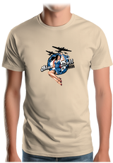 T-Shirt Homme Pin Up Avec Avion