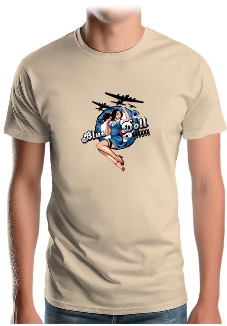 T-Shirt Homme Pin Up Avec Avion