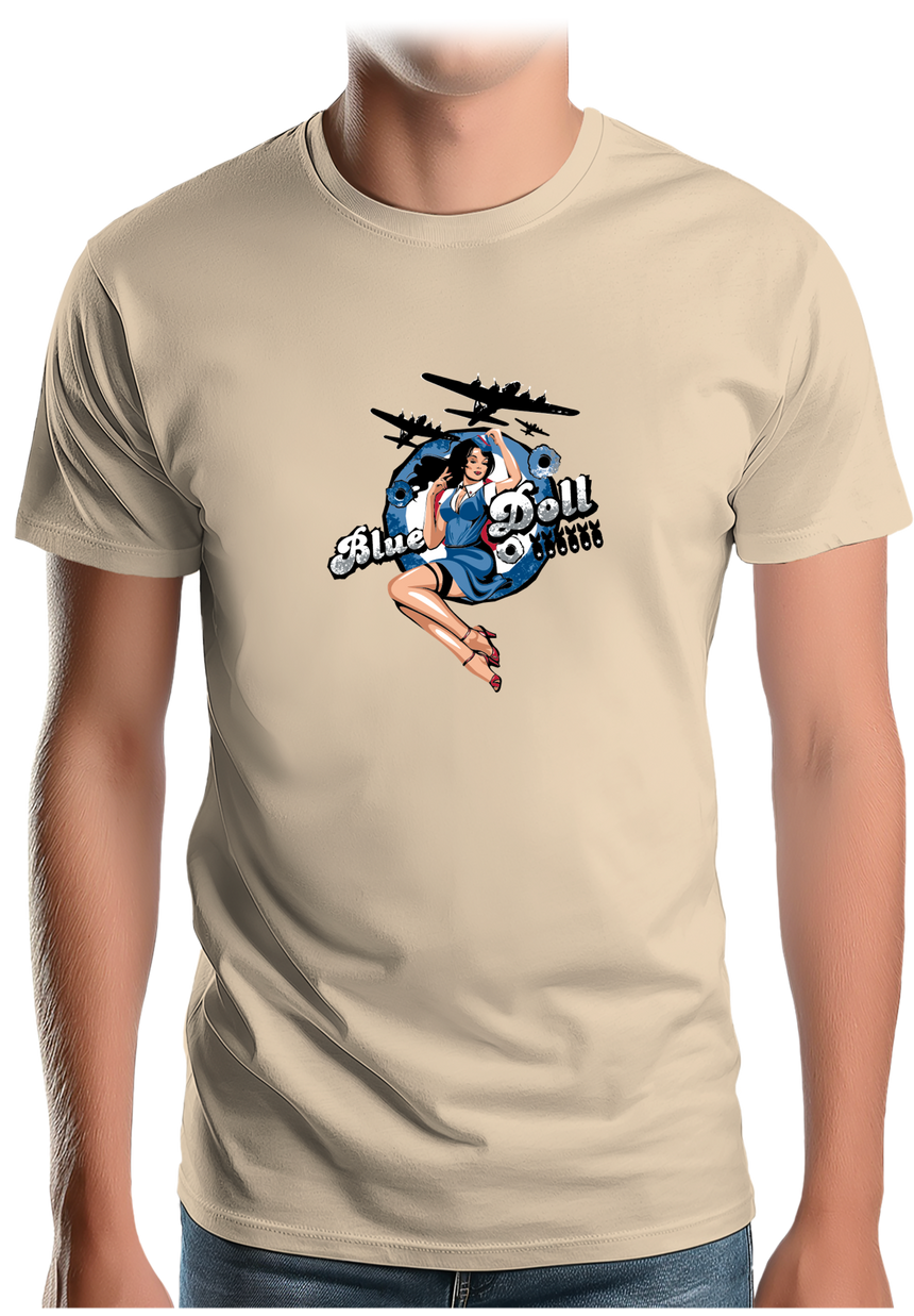 T-Shirt Homme Pin Up Avec Avion