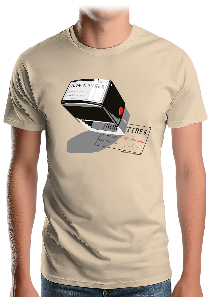 T-Shirt Homme Bon à tirer mon amour