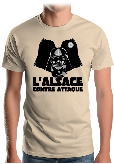 T-Shirt Homme L'Alsace contre attaque
