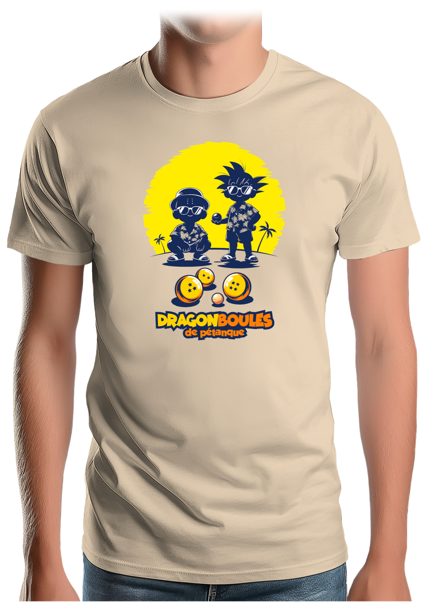 T-Shirt Homme Dragon Boules de pétanque