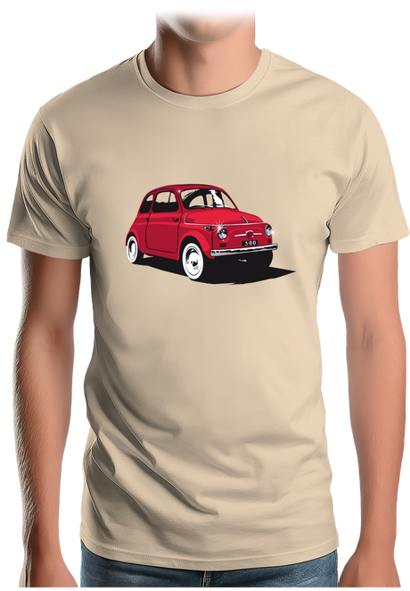 T-Shirt Homme Voiture Italienne 500 Luxe