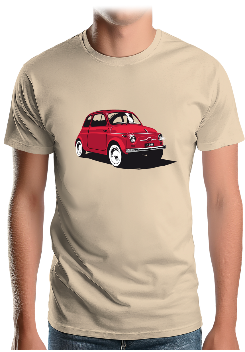 T-Shirt Homme Voiture Italienne 500 Luxe