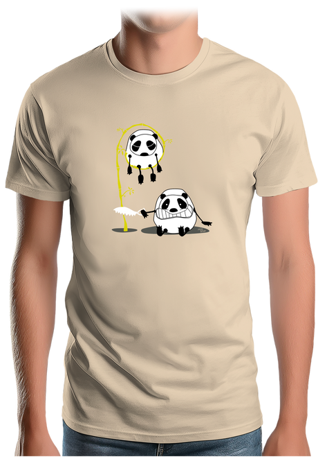 T-Shirt Homme Panda et bambou