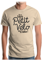 T-Shirt Homme Petit vélo dans la tête