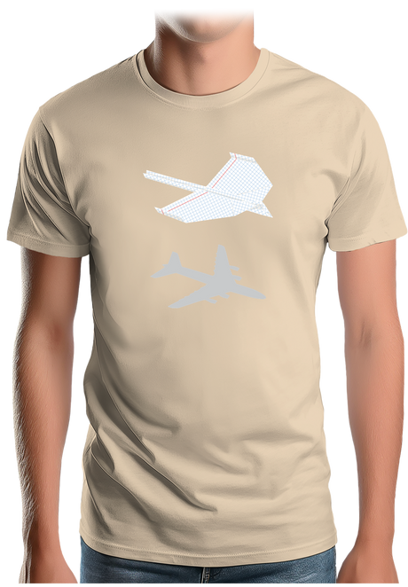 T-Shirt Homme Le Planeur en papier
