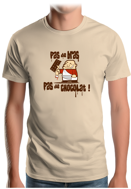 T-Shirt Homme Pas De Bras Pas De Chocolat