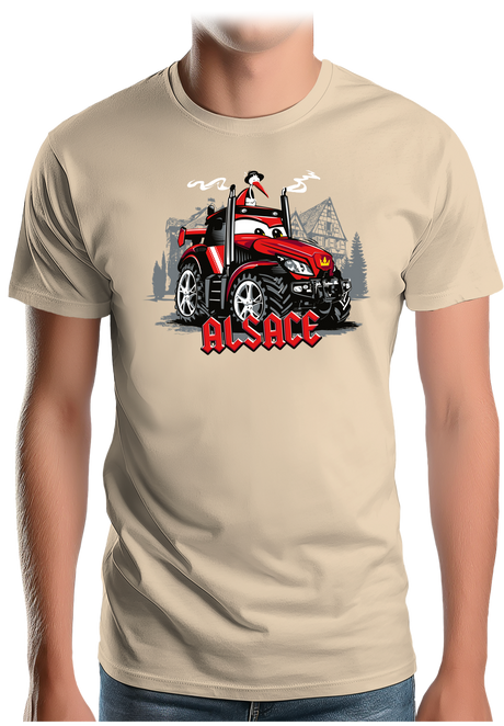 T-Shirt Homme Le Super tracteur Alsacien