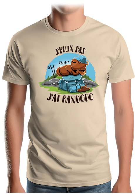 T-Shirt Homme Les marmottes je peux pas j'ai randodo