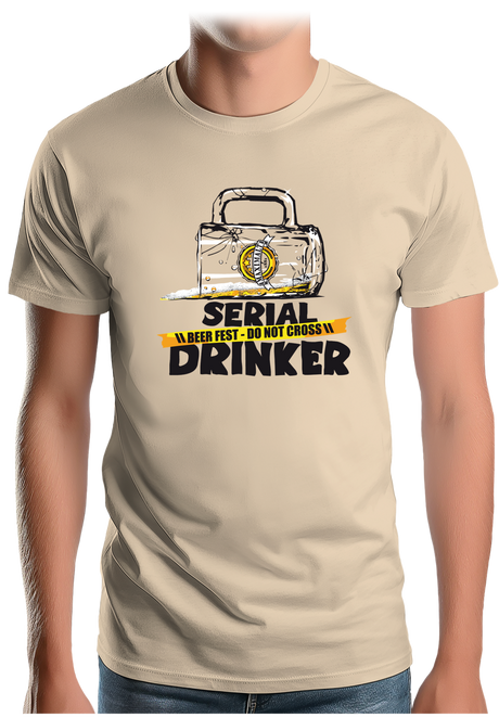 T-Shirt Homme Alcool serial drinker
