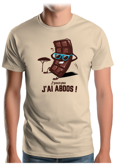 T-Shirt Homme J'peux pas j'ai abdos