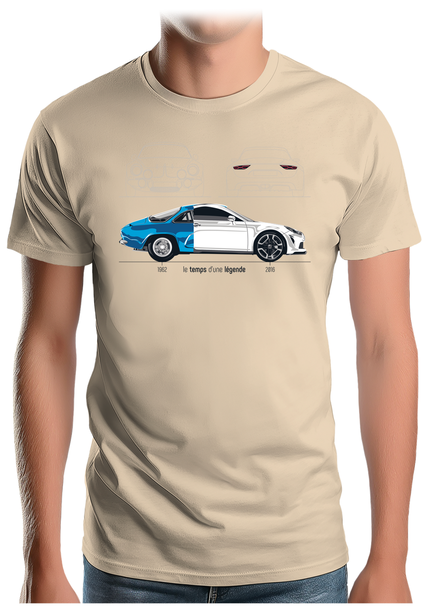 T-Shirt Homme Voiture L'A110, Le temps d'une légende