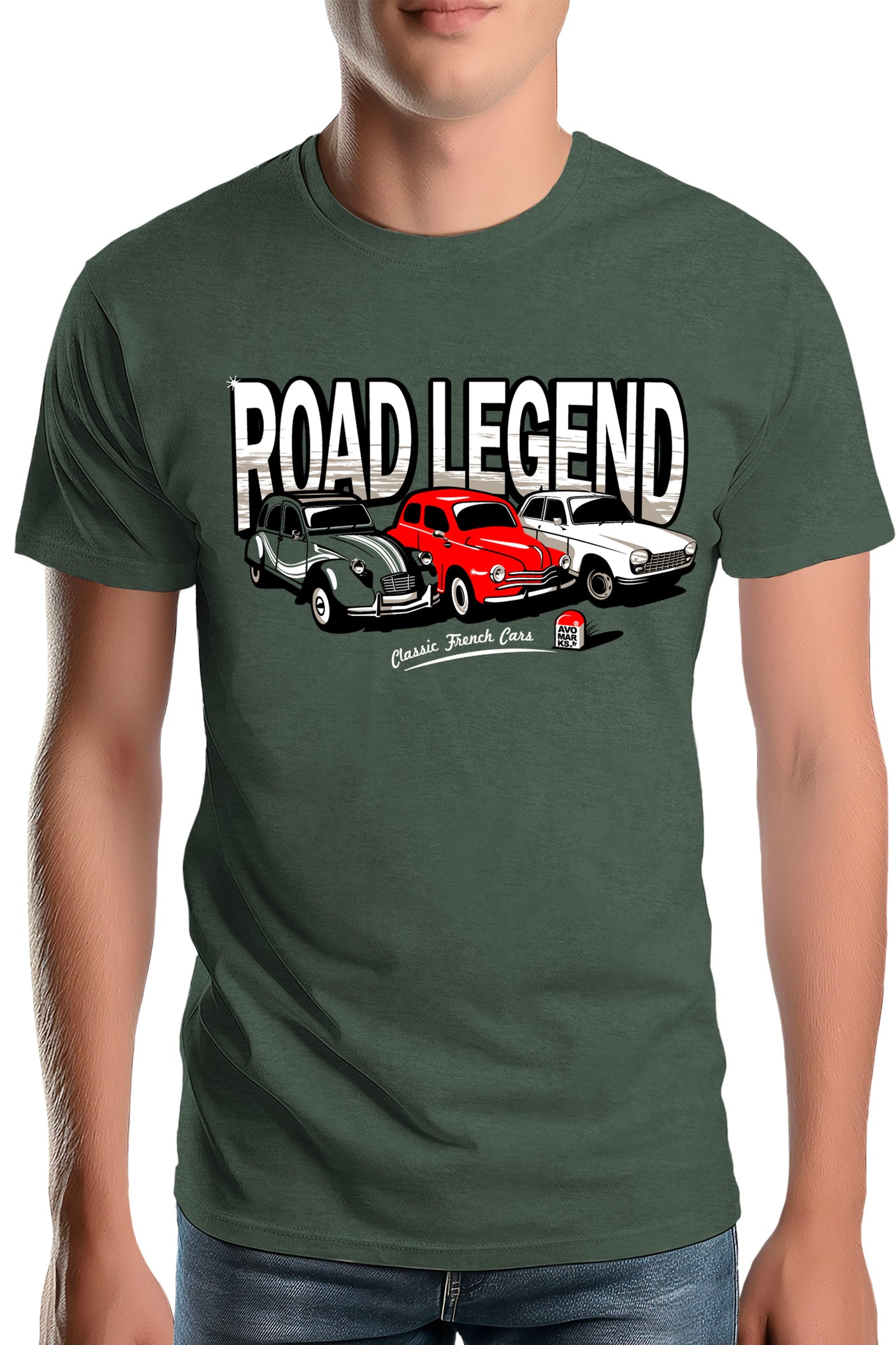 Tee-Shirt Homme Road Legend renault peugeot