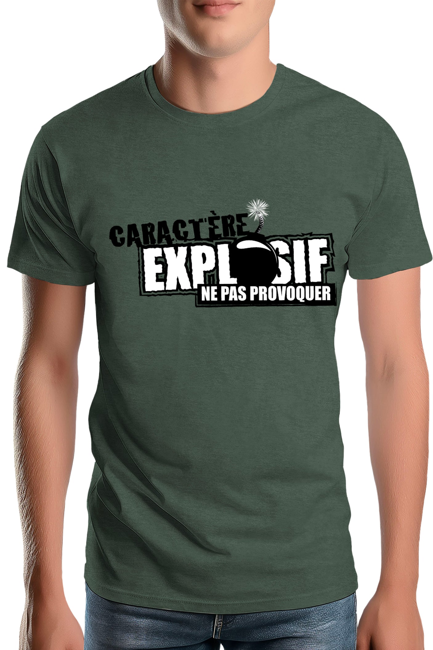T-Shirt Homme Caractère explosif